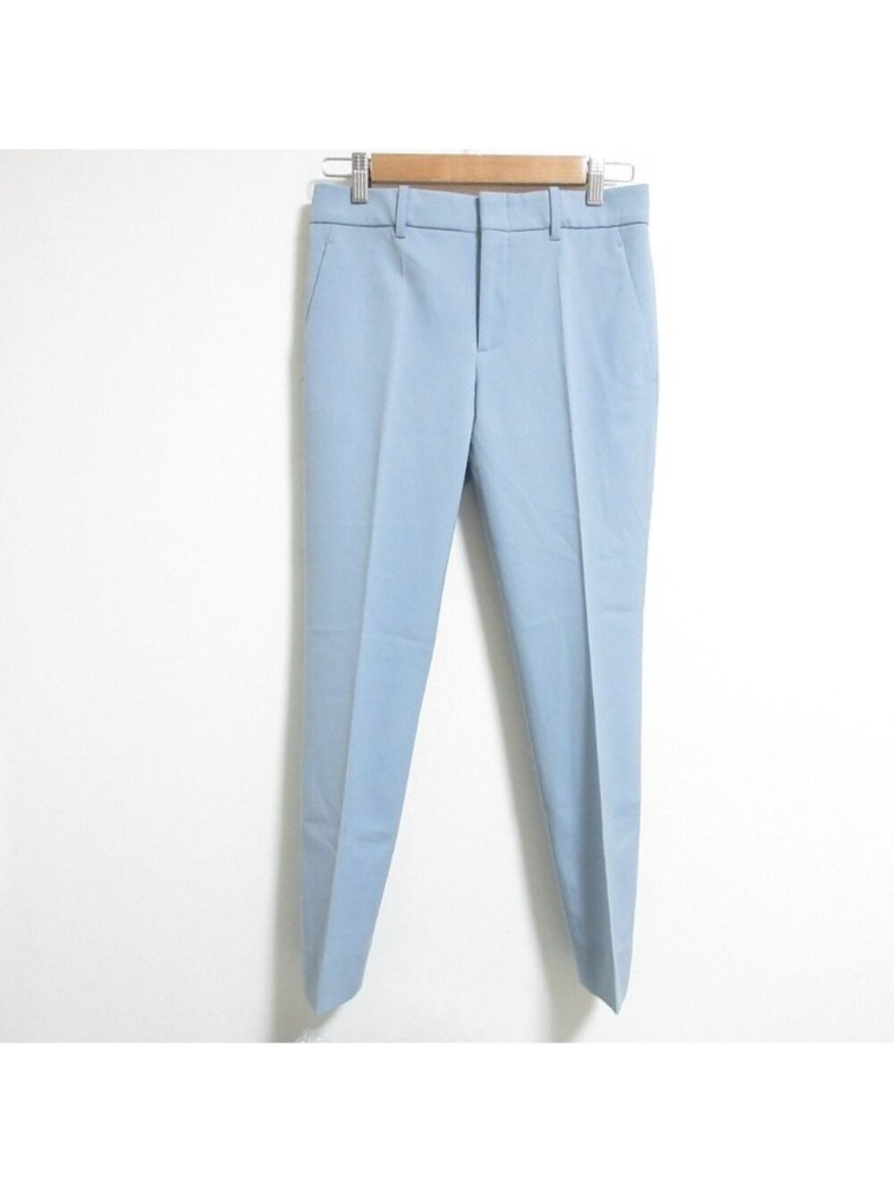 Gucci Wool Silk Stretch Tapered Trousers Pants Light Blue Spring Summer Fall 36